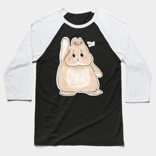 Fat Bunny Rabbit YO ! Baseball T-Shirt